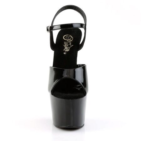 Zapatilla Pleaser Adore Negra Charol - Imagen 2