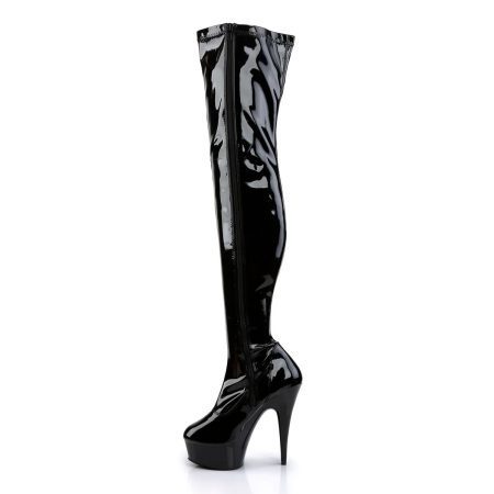 Bota Alta Pleaser Delight Negra - Imagen 3