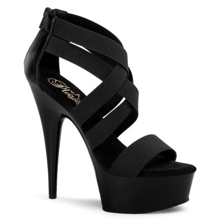 Zapatilla Pleaser Delight Negra de Tiras