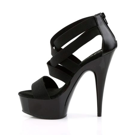 Zapatilla Pleaser Delight Negra de Tiras - Imagen 3