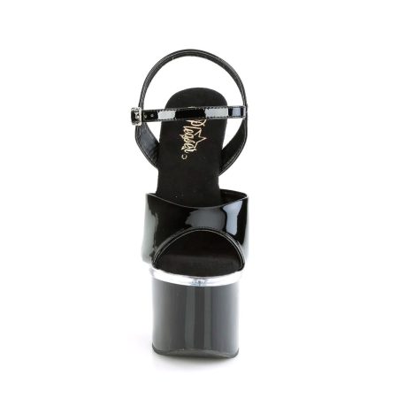 Zapatilla Pleaser Esteem Negra con transparencia - Imagen 2