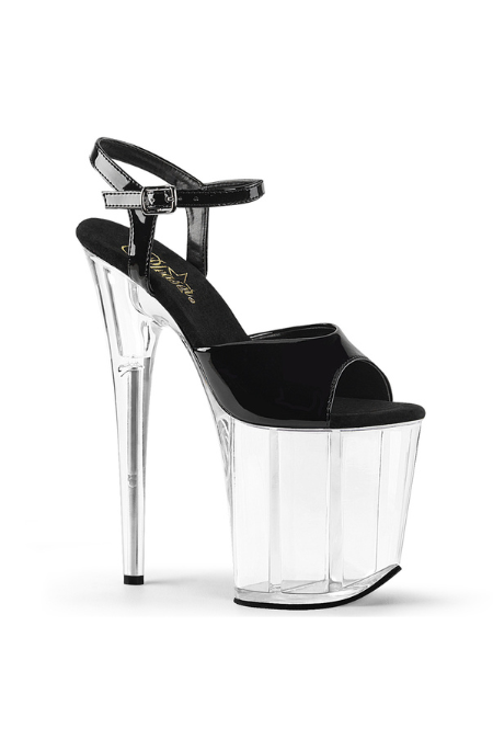 Zapatilla Pleaser Flamingo Negra / Transparente