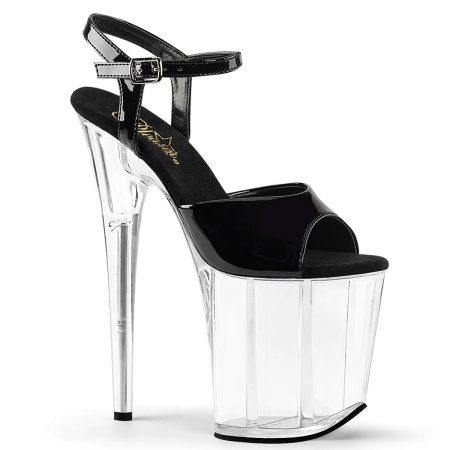 Zapatilla Pleaser Flamingo Negra / Transparente
