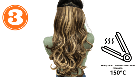 Extensión  Alisson 18" Sintéticas Tonos Rojizos - TRY NOW - Imagen 4