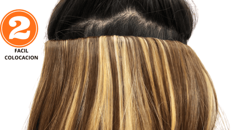 Extensión  Alisson 18" Sintéticas Tonos Rojizos - TRY NOW - Imagen 3