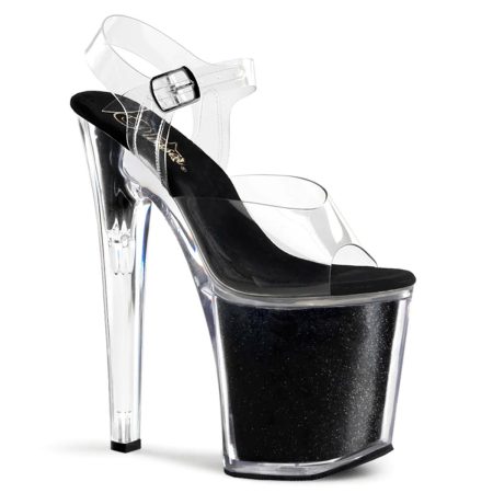 Zapatilla Pleaser Xtreme Glitter Negro - Imagen 1