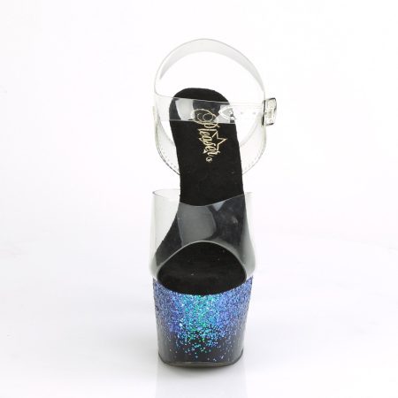 Zapatilla Pleaser Adore Azul Glitter - Imagen 2