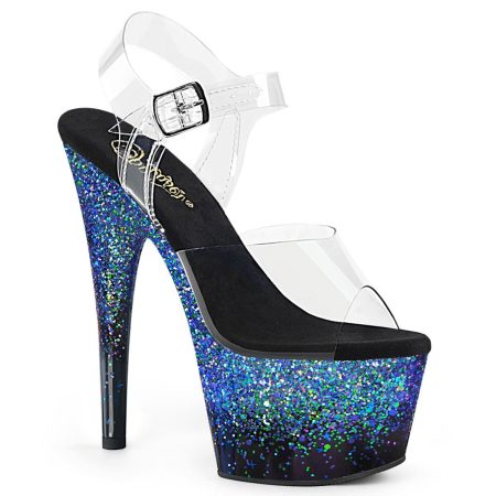 Zapatilla Pleaser Adore Azul Glitter - Imagen 1