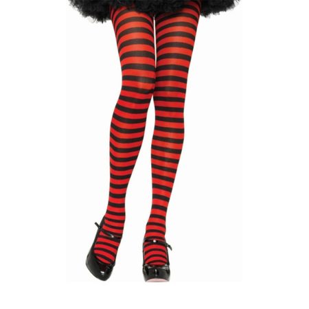 Pantimedias  de Rayas  Rojo/Negro - Imagen 1