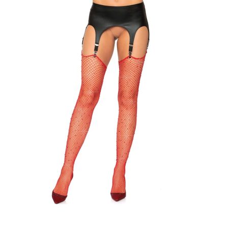 Medias Con Brillantes Rojas - Imagen 1