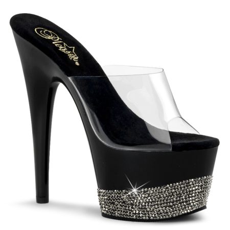 Zapatilla Pleaser Adore Negra con Brillantes - Imagen 1