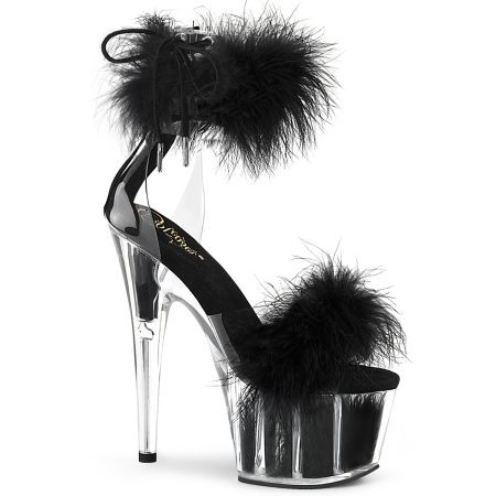 Zapatilla Pleaser Adore Plumas Negro