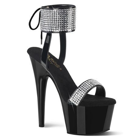 Zapatilla Pleaser Adore Negra con Cristales - Imagen 1