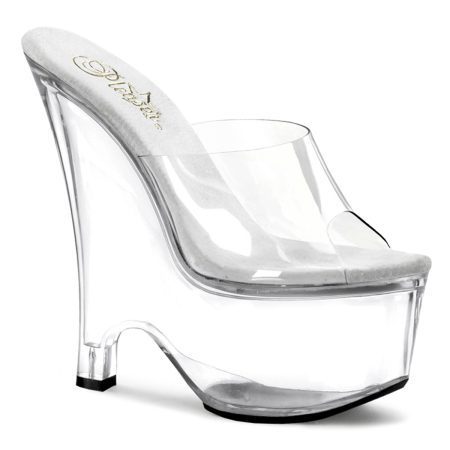 Zapatilla Pleaser Beau Transparente - Imagen 1