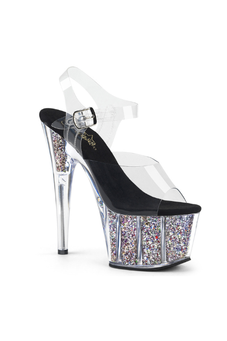 Zapatilla Pleaser Adore Multicolor Glitter
