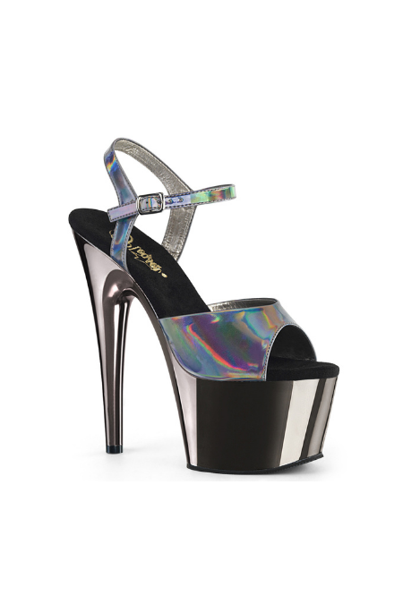 Zapatilla Pleaser Adore Negra Holográfica