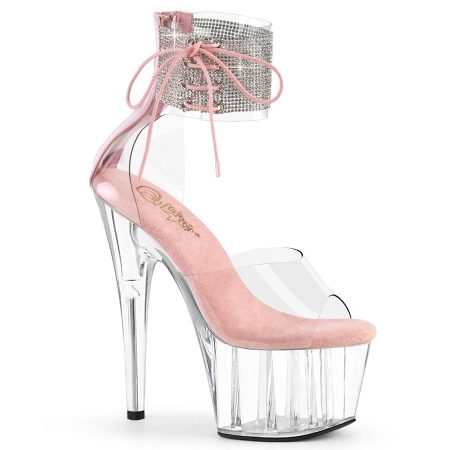 Zapatilla Pleaser Adore Rosa / Transparente con Brillos - Imagen 1