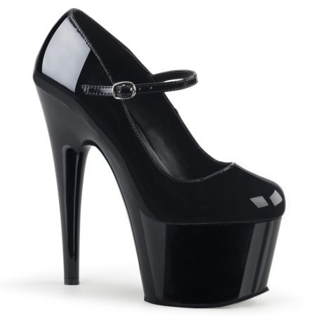 Zapatilla Pleaser Adore Negro Colegiala - Imagen 1