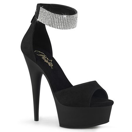 Zapatilla Pleaser Delight Negra con Brillos - Imagen 1