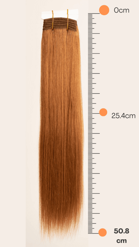 Extensión de Cabello Natural 20" Tonos Rojizos - JAZZ - Imagen 2