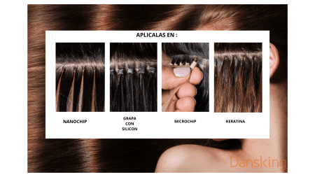 Extensión de Cabello Natural 18" Rojizos y Cobres - 101 - Imagen 2