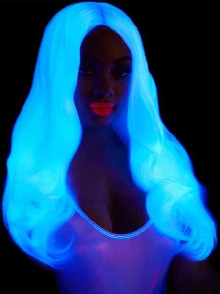 Peluca de Fantasía Larga Ondulada de 27". - Imagen 3