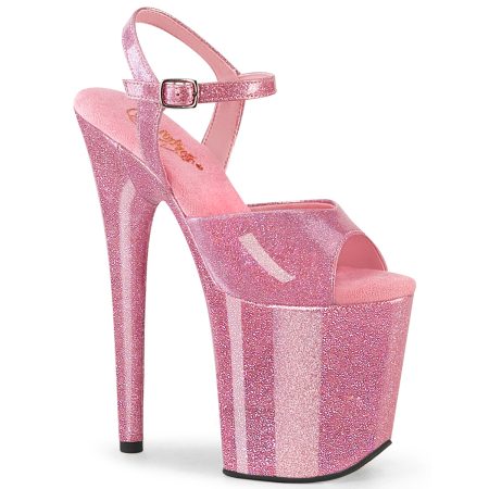 Zapatilla Pleaser Flamingo Rosa Charol con Glitter - Imagen 1