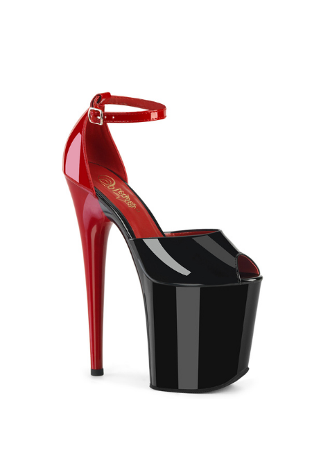 Zapatilla Pleaser Flamingo Negro / Rojo