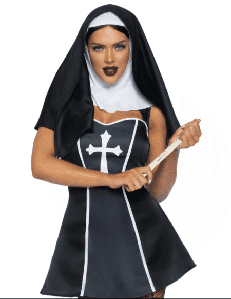 Disfraz Sexy para Mujer  Monja Traviesa. - Imagen 2