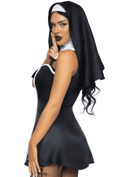 Disfraz Sexy para Mujer  Monja Traviesa. - Imagen 4