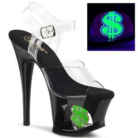 Zapatilla Pleaser Moon Negra Dolar - Imagen 1