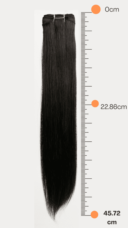 Extensión de Cabello Natural 18" Tonos Bases - 101 - Imagen 2