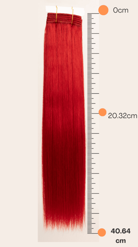 Extensión de Cabello Natural 16" Tonos Rojizos - JAZZ - Imagen 2