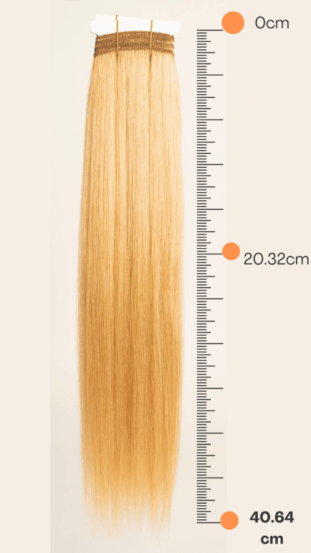 Extensión de Cabello Natural 16" Tonos Rubios - JAZZ - Imagen 2