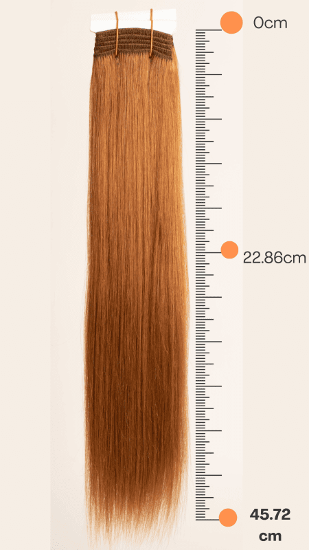 Extensión de Cabello Natural 18" Tonos Cobrizos - JAZZ - Imagen 2