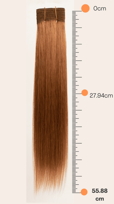 Extensión de Cabello Natural 22" Tonos Rojizos - JAZZ SILKY - Imagen 2