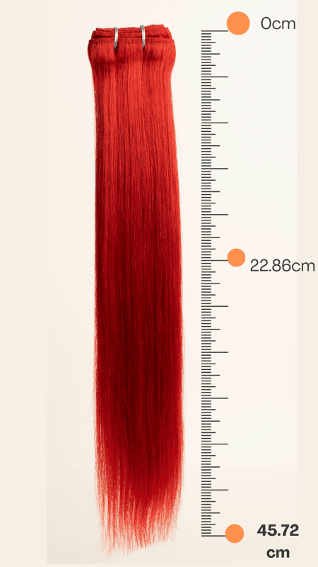 Extensión de Cabello Natural 18" Tonos Rojizos - EXTEND PLUS - Imagen 2