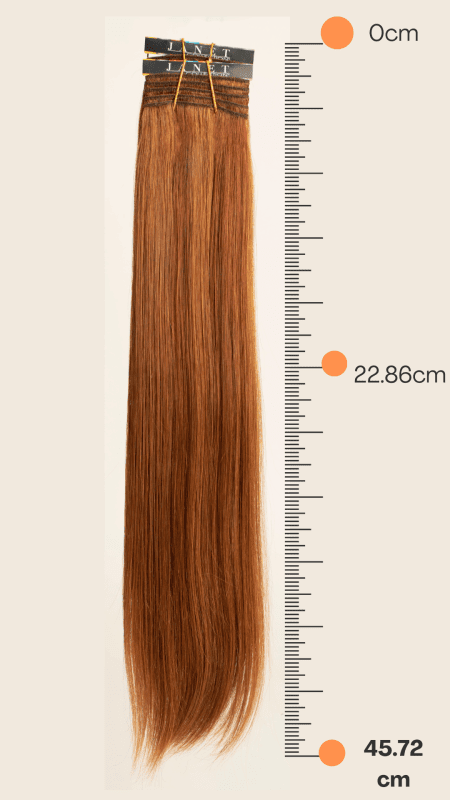 Extensión de Cabello Natural JANET 18" - Tonos Rojizos - Imagen 2