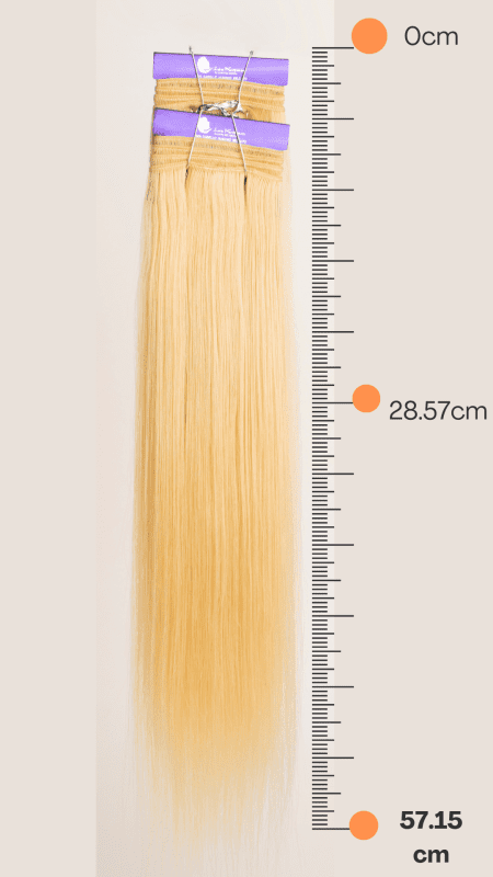 Extensión de Cabello Natural 23.5″ Tonos Rubios - LA KREMM - Imagen 2