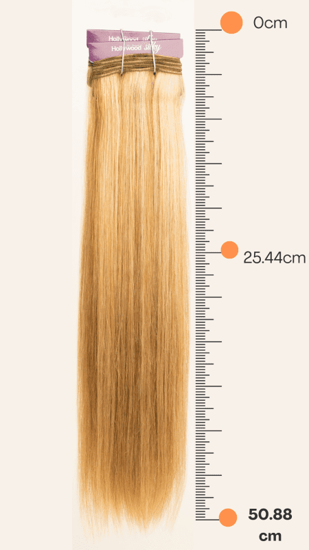 Extensión de Cabello Natural 18" Tonos Rubios - HOLLYWOOD - Imagen 2