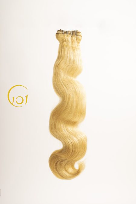 Extensión de Cabello Natural 22" Ondulada Tonos Rubios - 101 - Imagen 1