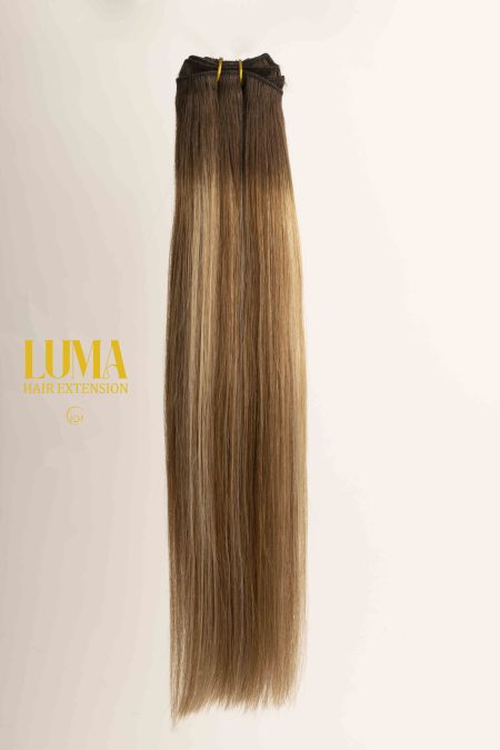 Extensión de Cabello Natural 18" Tonos Rubios - LUMA - Imagen 1