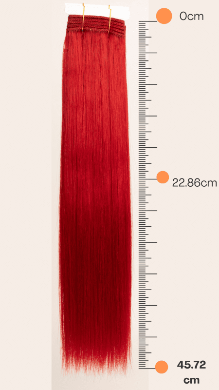 Extensión de Cabello Natural 18" Tonos Rojizos - JAZZ - Imagen 2