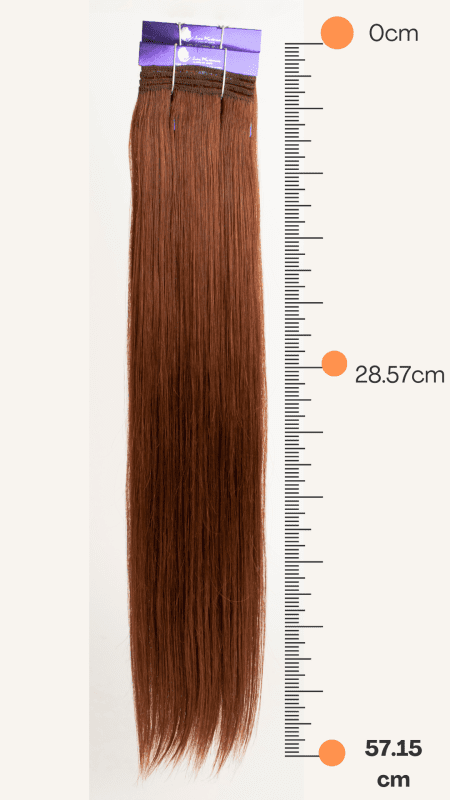 Extensión de Cabello Natural 23.5″ Tonos Rojizos - LA KREMM - Imagen 2