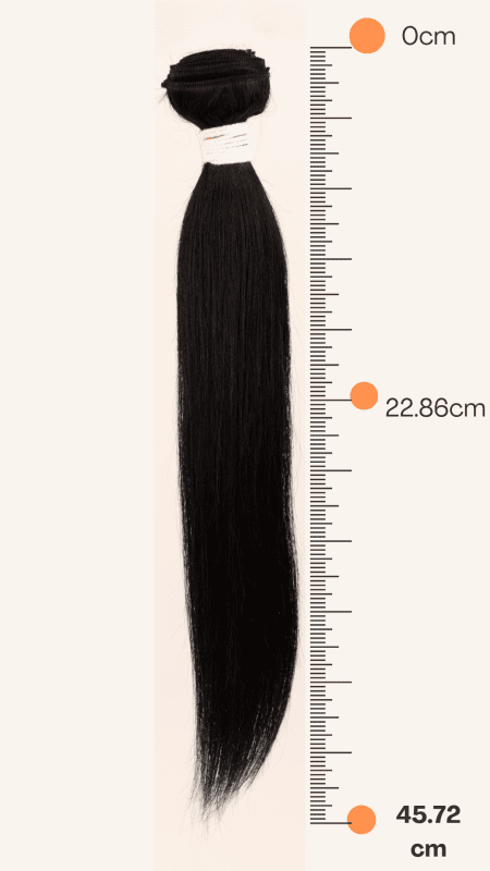 Extensión de Cabello Natural 18" Tonos Bases - LEMY - Imagen 2