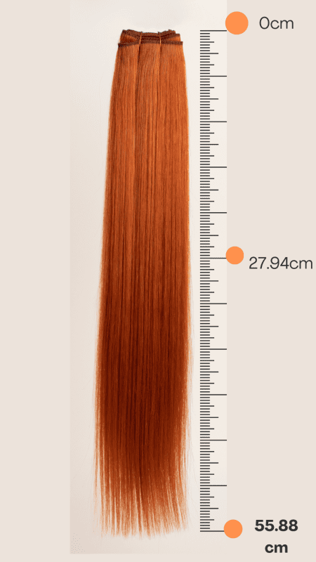 Extensión de Cabello Natural 22" Tonos Cobrizos - PH5 - Imagen 2