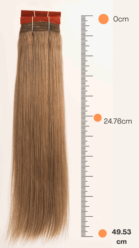Extensión de Cabello Natural 18″ Tonos Rubios - DIAMOND - Imagen 2