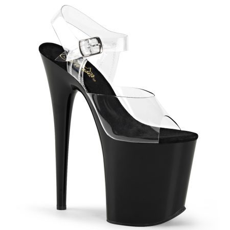 Zapatilla Pleaser Flamingo Negra / Transparente