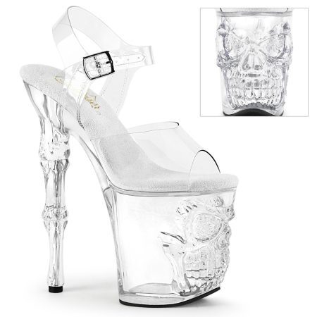 Zapatilla Pleaser Rapture Calavera de Cristal