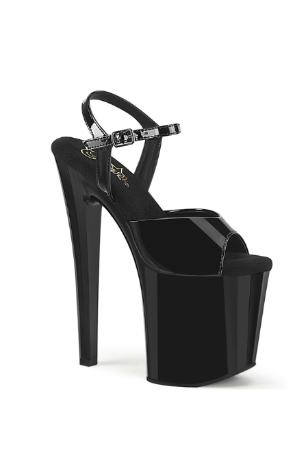 Zapatilla Pleaser Enchant Negra Charol